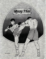T-Shirt - Muay Thai - Thai Boxing - Grey