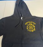 Zip-Hoodie - Inosanto Academy - Zipper Hooded Sweatshirt - Black & Gold