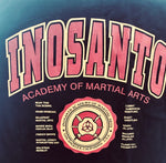 T-Shirt - Inosanto Academy - University T-Shirt - Black with Red & Gold Logo
